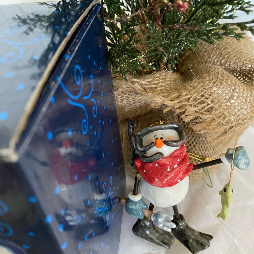 N W Blizzard Splat Scuba Diver Ornament